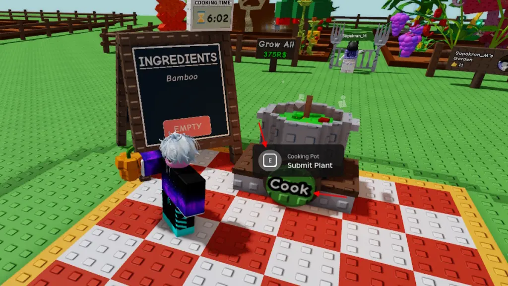 grow a garden cooking recipes
