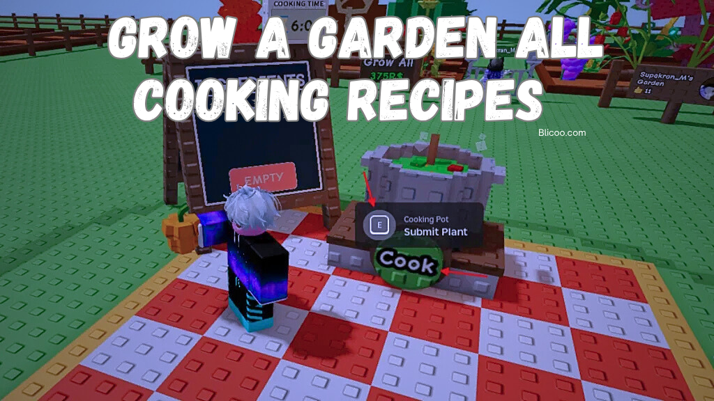 Grow a Garden Cooking Recipes